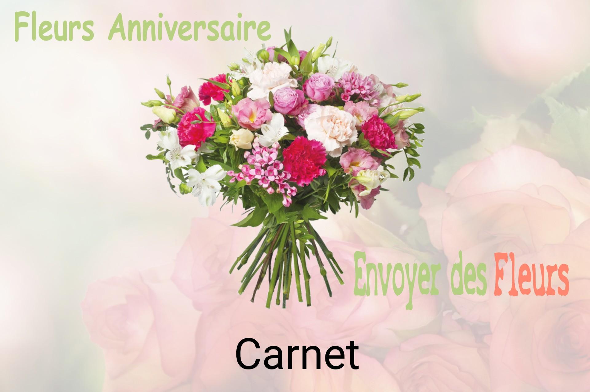 Bouquet de fleurs d’anniversaire livré à Carnet