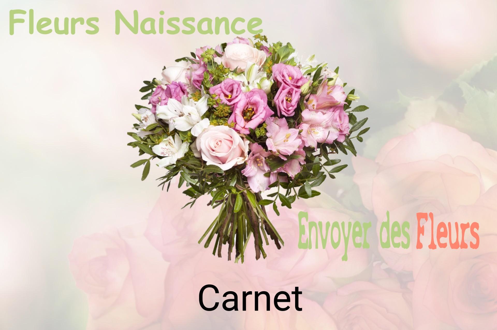 Bouquet de fleurs de naissance livré à Carnet